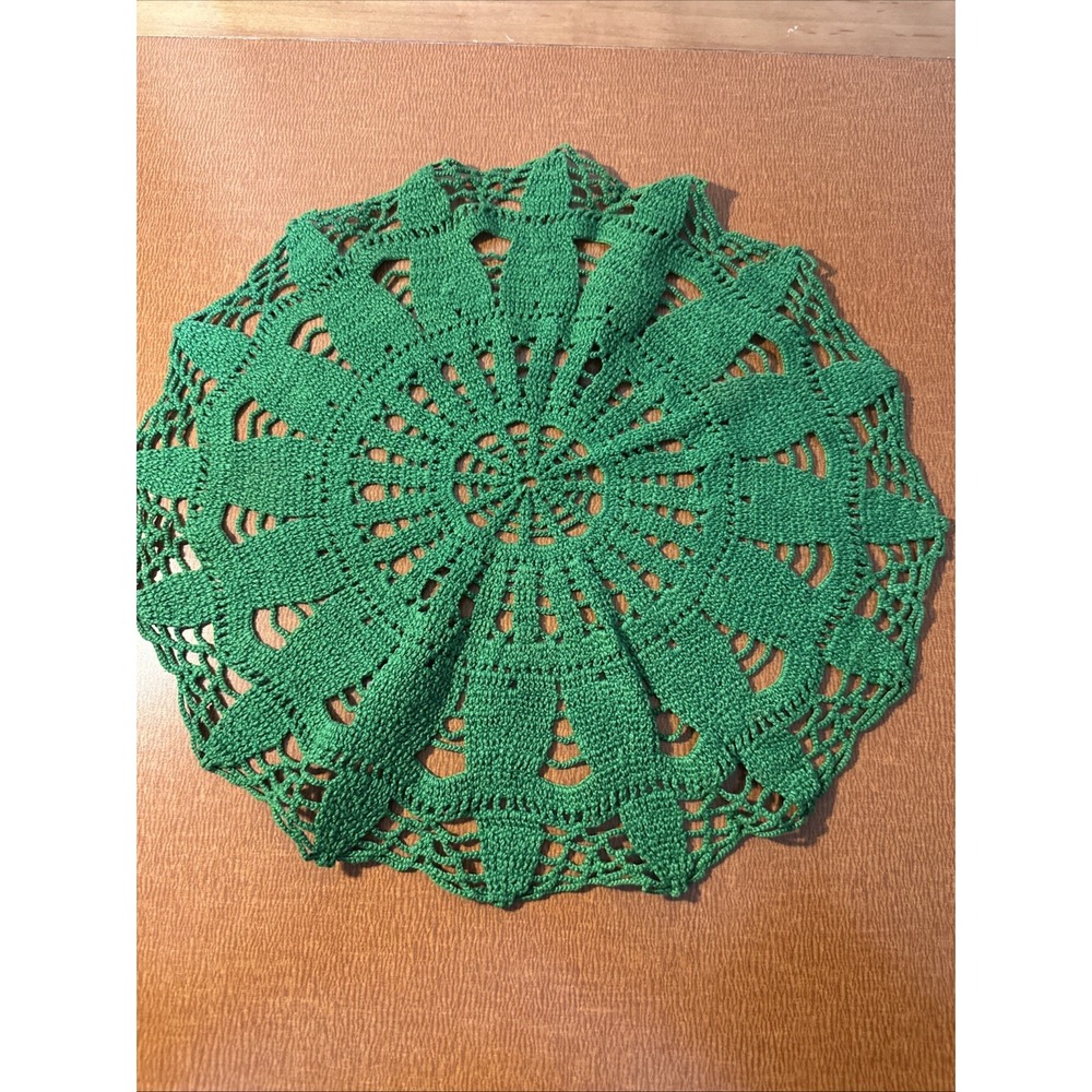 Hand Made Crochet Doily 15 Inches, MCM